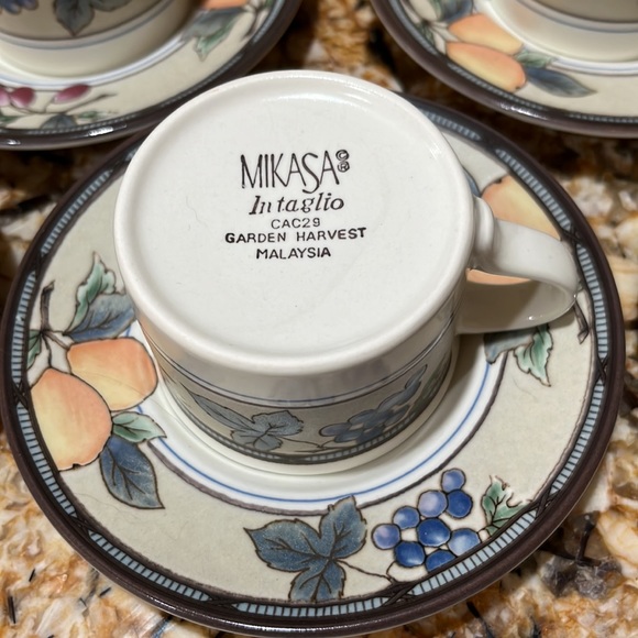 MIKASA GARDEN HARVEST ESPRESSO CUPS - Picture 4 of 5
